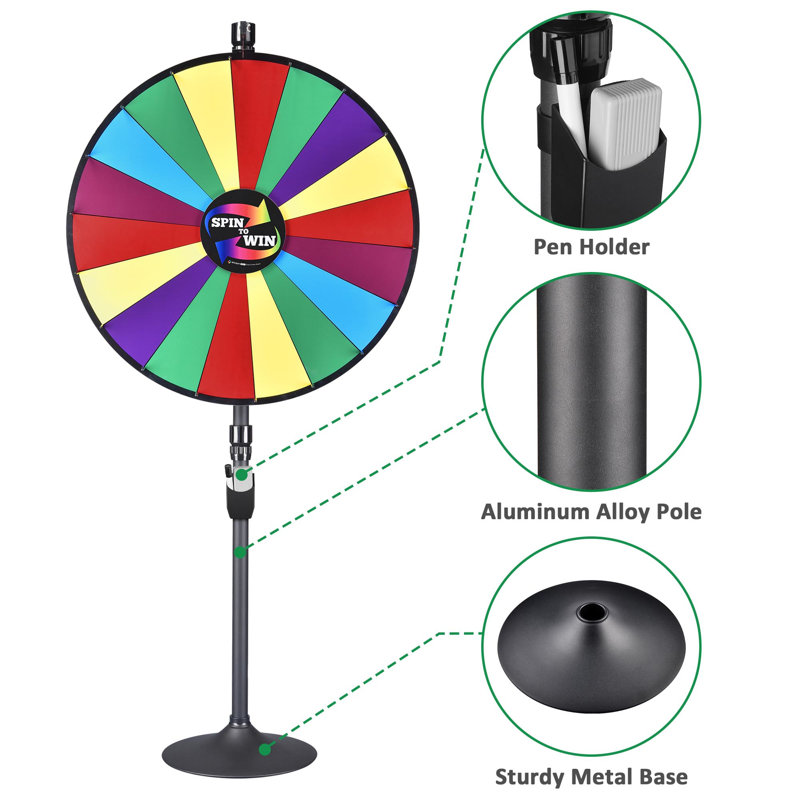 Roue Fortune WinSpin, 36 po - double usage