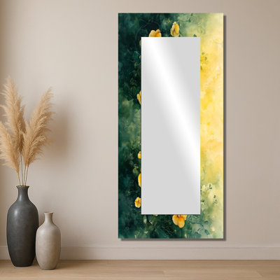 Fleurs sauvages des prairies par la campagne II - Art mural miroir floral - imprimé sur métal