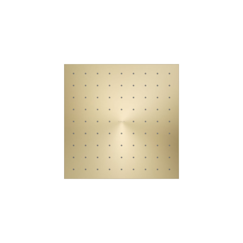 Contemporary Square 10 In. Single-Function Rainhead 2.5 Gpm, Gold
