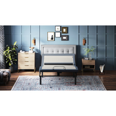 Twin Xl Adjustable Bed: Head/Foot Tilt, 3-Level Massage, 1 Preset Position Os65 Bed Base: Lumbar Support, Intensity, Folding Design