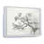 White Floater Framed