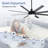 Jamii-Leigh 65/72/84 inch Large Indoor/Covered Outdoor Modern Ceiling Fan with Led Lights and Remote, 6-Speed, Reversible Quiet DC Motor, Timer, 8-ABS-Blade-548189007-539539265-538237090