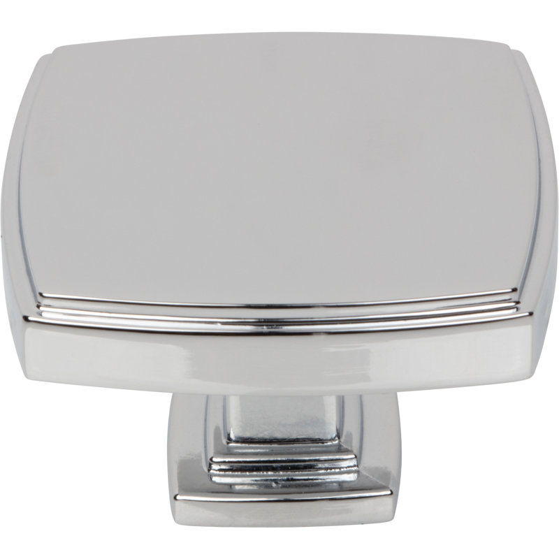 Square Knob, Polished Chrome