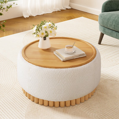 Casner rond avec pieds en bois