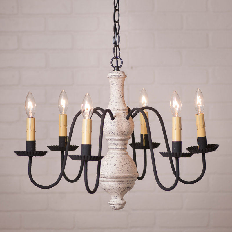 Lustree 6 lumières façon bougie/classique Ransdell, H 16,5 po x l 21,5 po x P 21,5 po, Espresso
