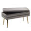 Gafford Upholstered Bench with Flip Top-462071445-462071446