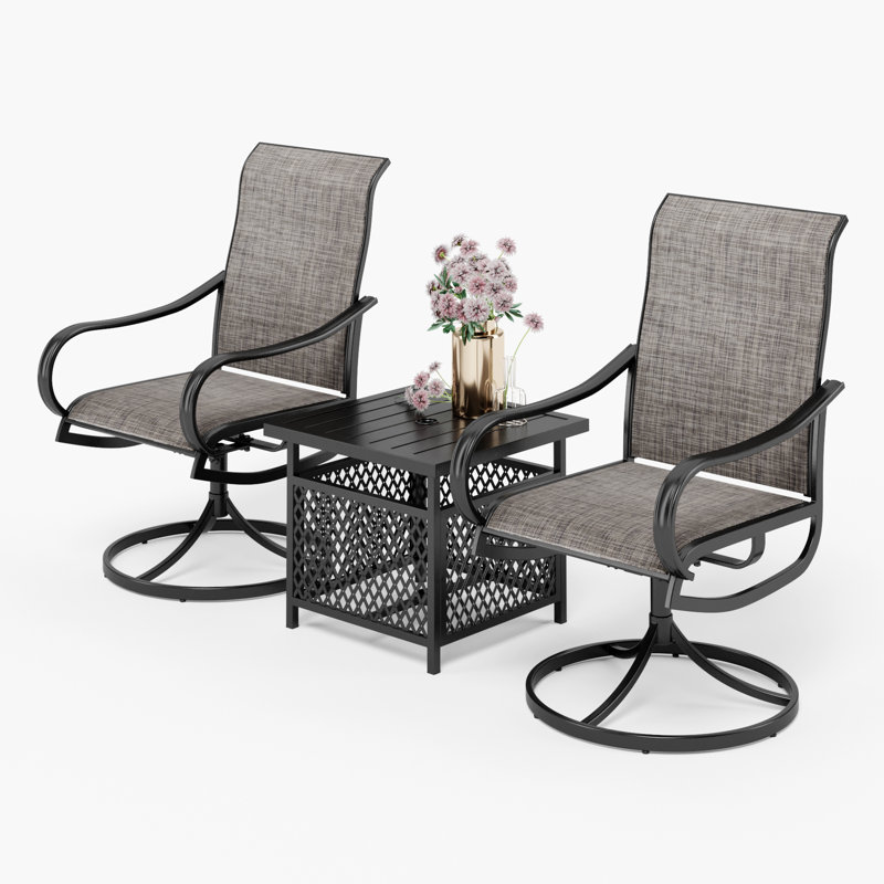 Leonard 2 - Person Patio Dining Set with Square Table