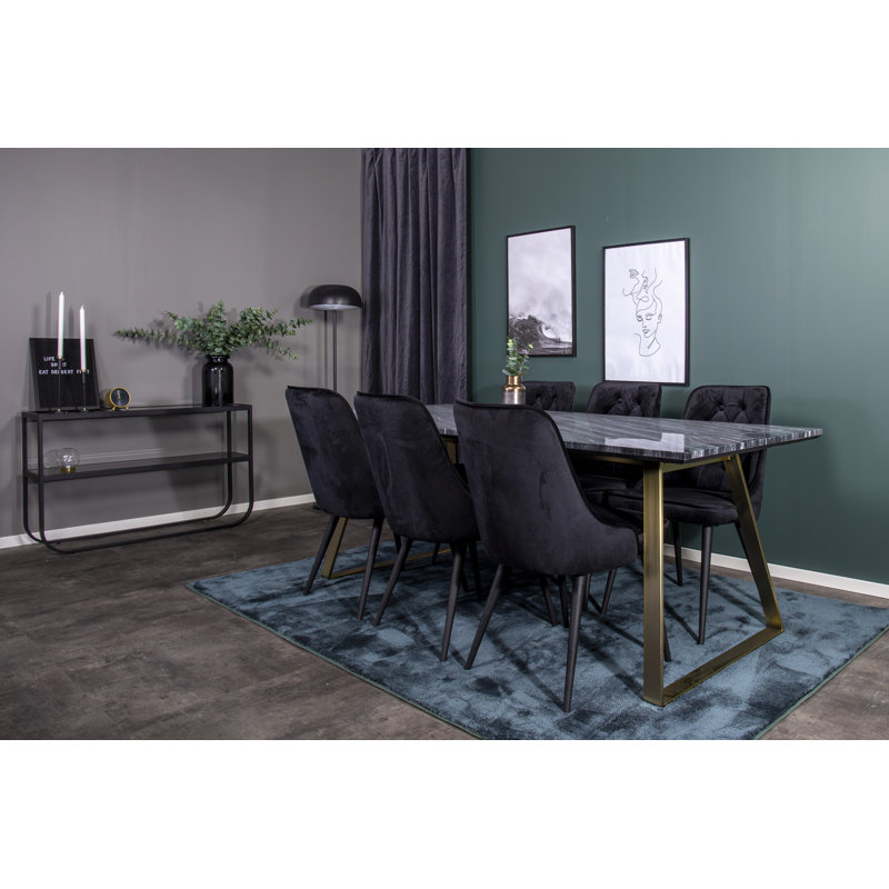 Mabel 6 - Person Dining Set, Black