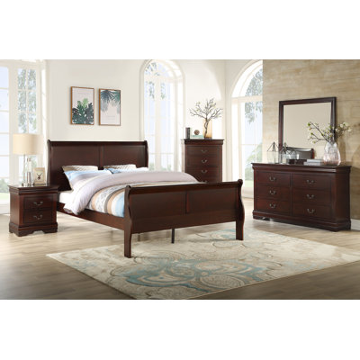 Queen Sleigh Bed -  Alcott HillÂ®, 33AACD73592D49219564AF456BB6DDC3