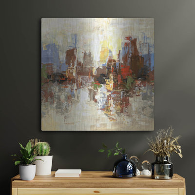'Metro Life 8' by DAG, Inc Metal Wall Art, 24" x 24"