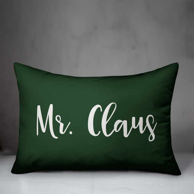Reversible Throw Pillow, Dark Green