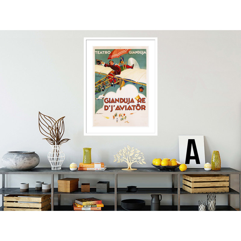 «Gianduja Re d'J'Aviator» par Carlo Nicco, impression numérique sur toile, 41.5" H x 31.06" W