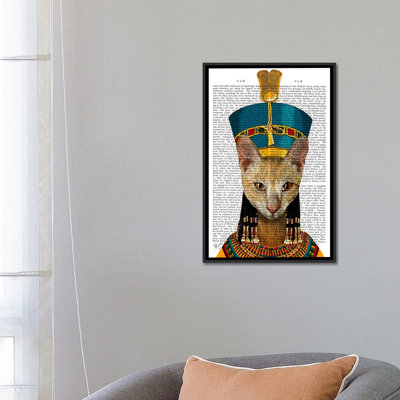 « égyptienne grand chat », impression sur toile tendue