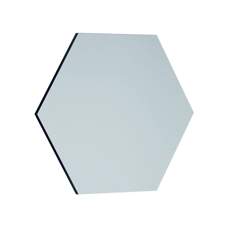 Doralina Engineered Wood Hexagon Wall Mirror