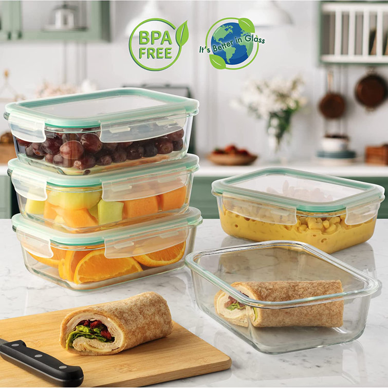 Food Containers Food Prep - Whole Set - Glass - Reusable - Leak Proof