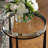  Midas Dark Bronze Round Accent Table