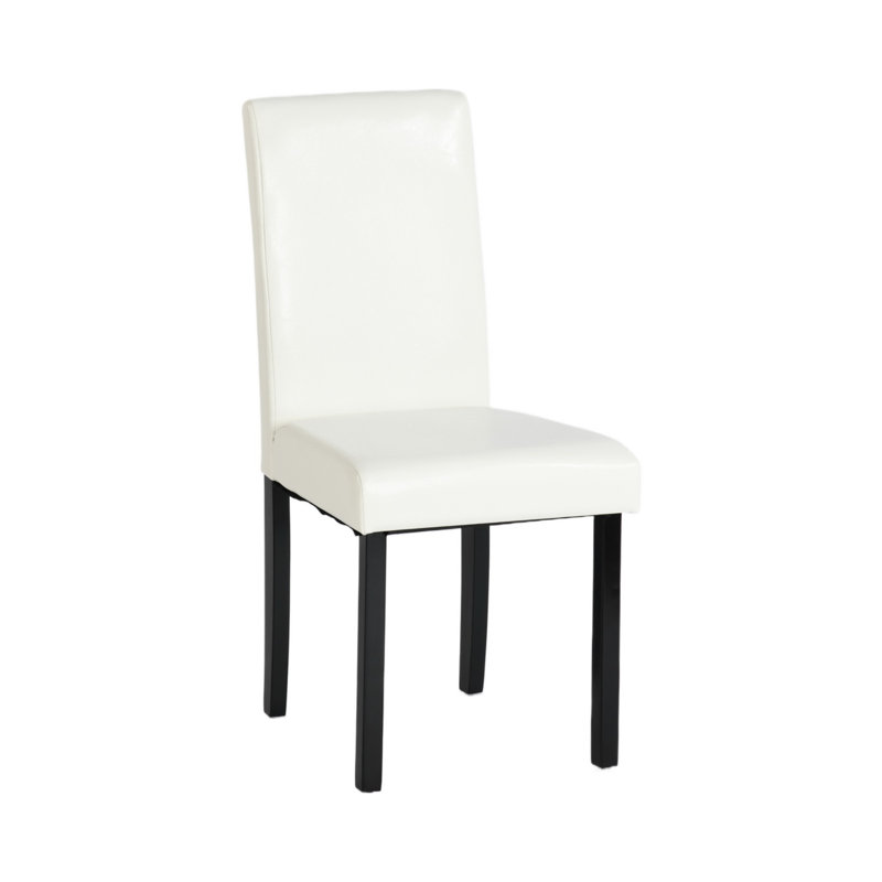 Naamann 47cm H Upholstered Parsons Chair, White, 8