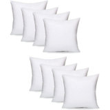 Abstract White Square Euro Cushion Pad