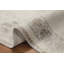 Tapis traditionnel délavé à médaillon ivoire traditionnel 5 x 7