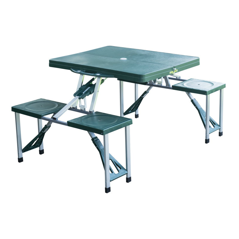 Seavey Rectangular Outdoor with Umbrella Hole Camping Table - 135 cm W 84.5 cm D