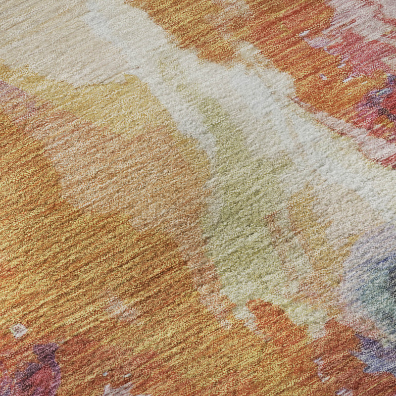 Premium Machine Washable Marasco AMF1632 Modern Rug, Rectangle 2'6" x 3'10"