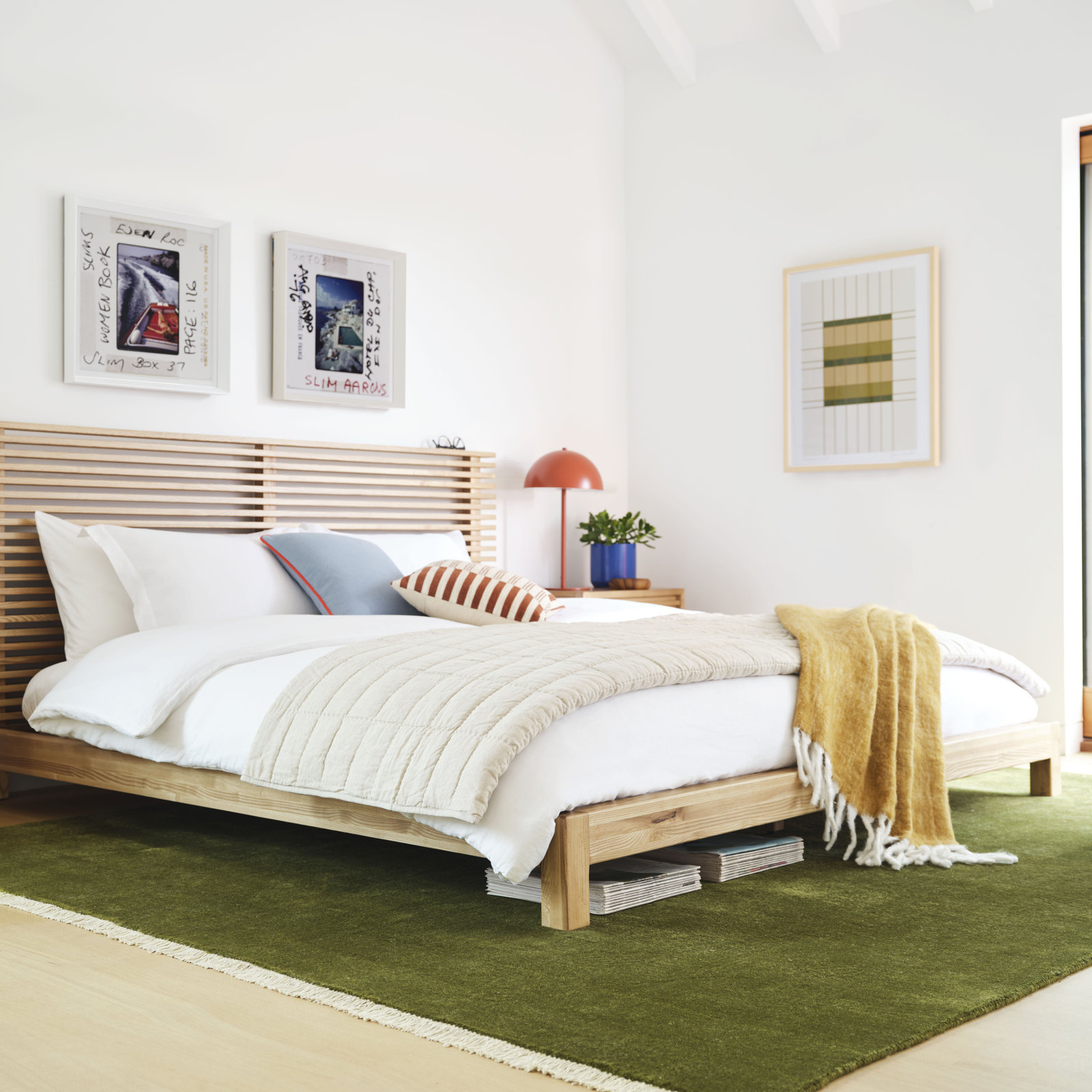 Fielder Linen Quilt Set, King Quilt, White