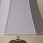 Ervine 24cm H Silk Bell Lamp Shade ( Screw On ) in Steel Grey