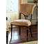 Tufted Muslin Upholstered Side Chair in Brown