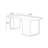 Black Rectangular Solid Wood desk-628449761