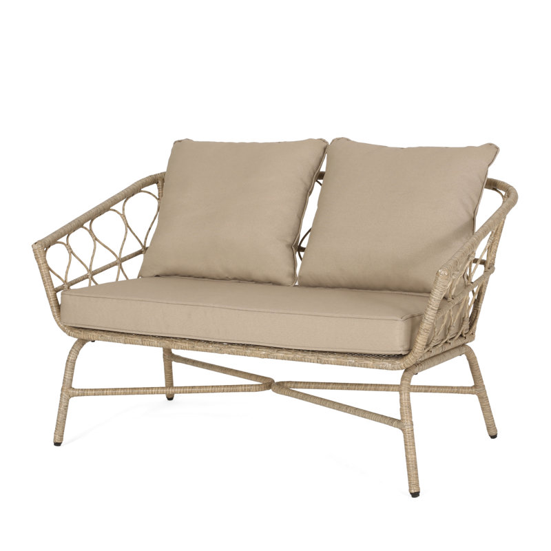 Backyard : And Waterproof Fabric Cushions, 48.50" W X 28.25" D 28.75" H, Assembly Required, 600 Lbs Weight Endurance Patio Construction & Water- Cushioning, 48.5"W 28.25"D 28.75"H, Load Capacity