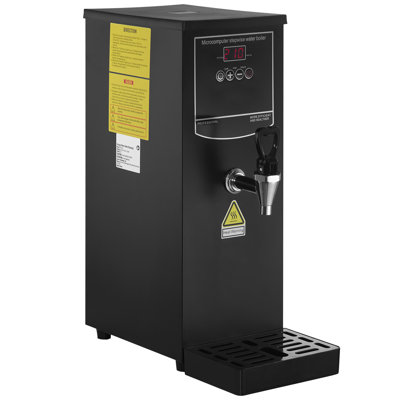 Commercial Water Boiler, Electric Hot Water Dispenser with 316 Stainless Steel Heating Tube, 1500W Step-by-step Fast Heating 50L per Hour Hot Water Boiler, for Coffee Tea Restaurant Office