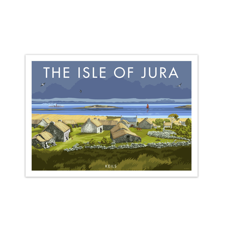 Isle Of Jura Keils by Stephen Millership - Print, 29.7 cm H x 42 cm W x 1 cm D, No Frame