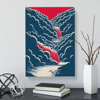 Namboodri Pop Waterfall - Wrapped Canvas