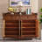 Classic Brown Versatile Wood Accent Cabinet.