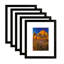Cadres photo en PVC, cadres photo muraux avec verre HD et carton, ensemble de 5-705994214