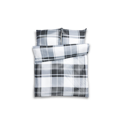 Prunel Plaid Duvet Cover Set with Pillowcases