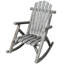 Chaise berçante en bois pour le porche (excluant la table)-1315934743