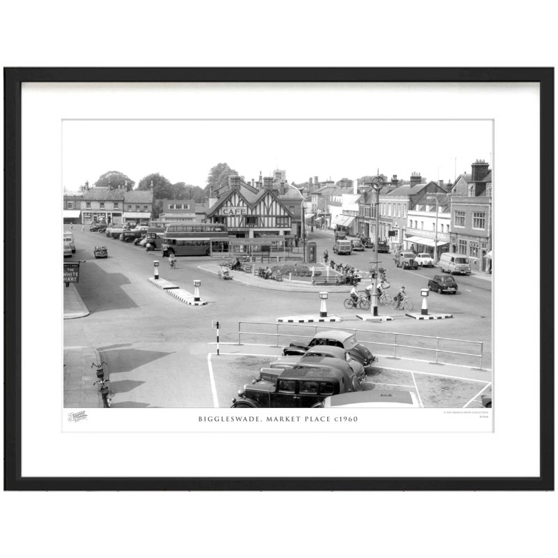 Biggleswade, Market Place C1960 - Single Picture Frame Print, 40cm H X 50cm W x 2cm D