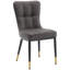 Chaise rembourrée moderne avec structure en métal-456032067