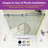 Oceanus 55" - 59" W x 75" H Single Sliding Frameless Shower Door with Clear Glass-73015926