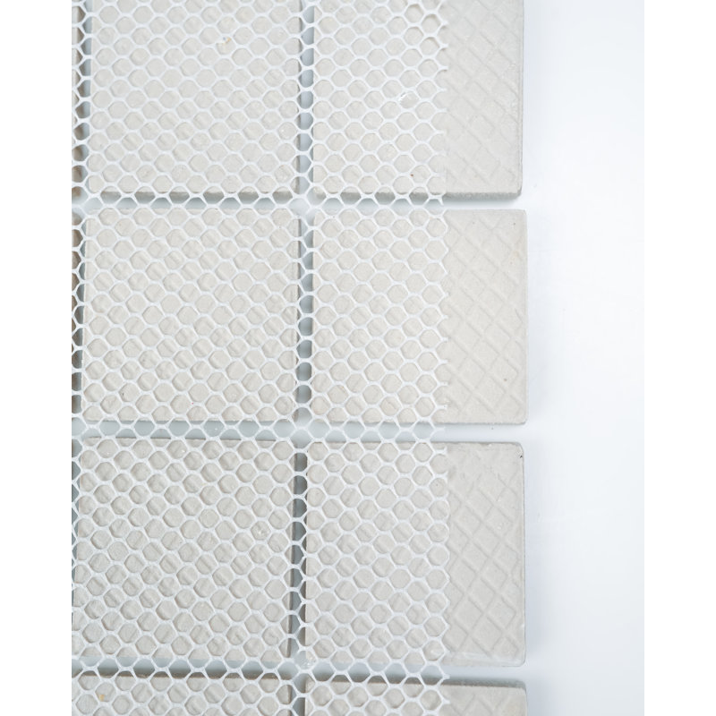 Carreau de mosaïque carré en porcelaine mat 2X2 "(boîte de 10 feuilles), Blanc