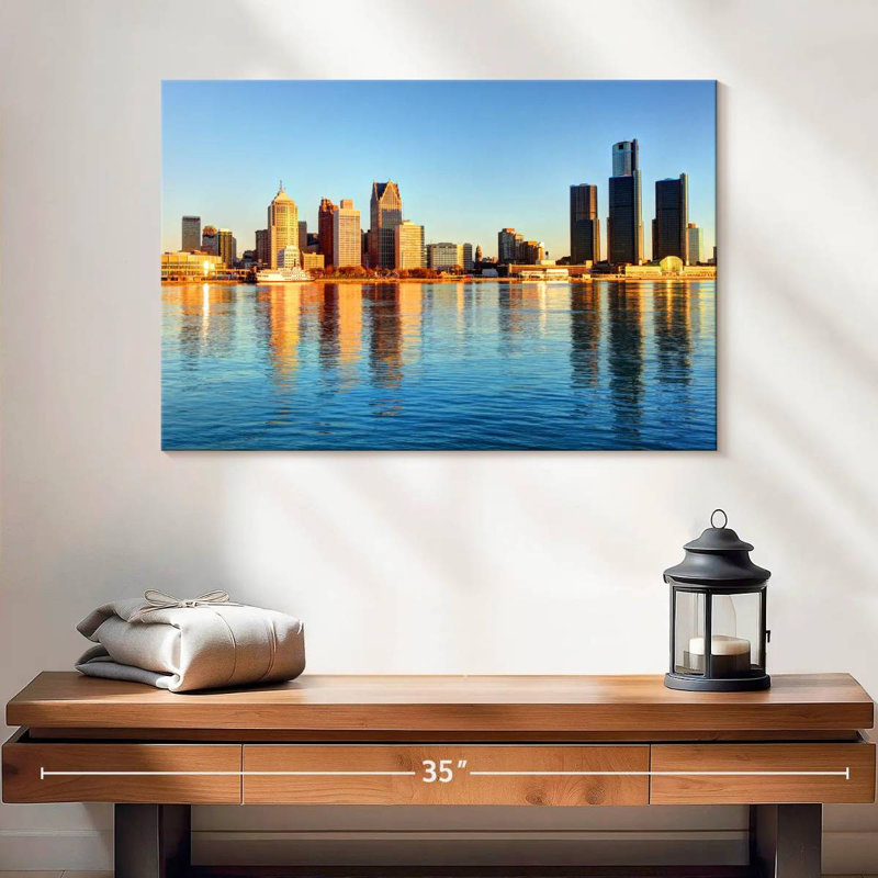Ravi, Détroit, front de mer, horizon, H 16 po x l 24 po