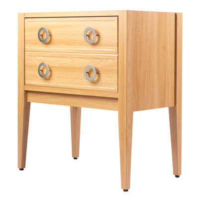 Corbin l 30 po x P 18 po x H 33 po Base de meuble-lavabo autoportant moderne à 1 tiroir seulement (lavabo non inclus), chêne