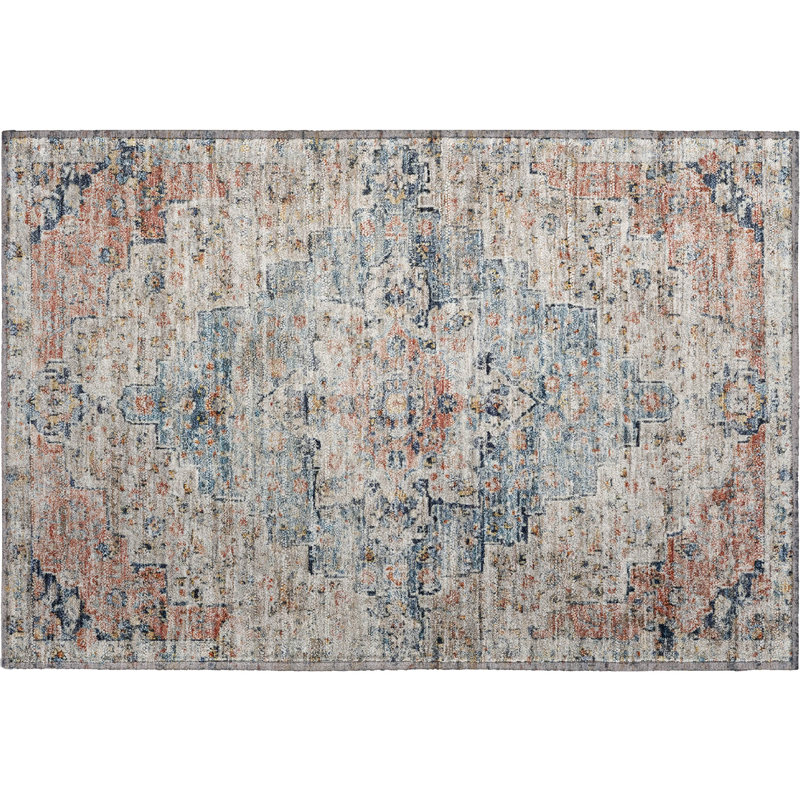 Premium Machine Washable Ashington AMF1832 Global Rug, Rectangle 1'8" x 2'6"