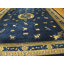 Hand Knotted Wool Area Rug in Blue
