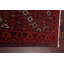 Tapis rouge Balouch en laine nouée à la main de conception unique 3 pi 8 po x 6 pi 6 po New Age