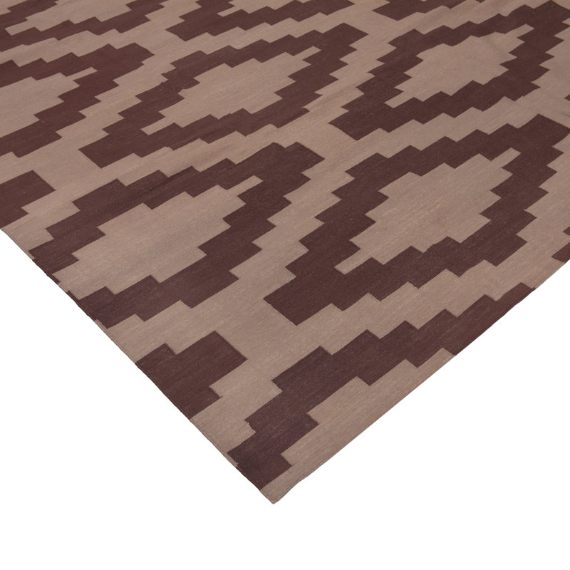 Geometric Cotton Rug, Rectangle 10' x 14'4"