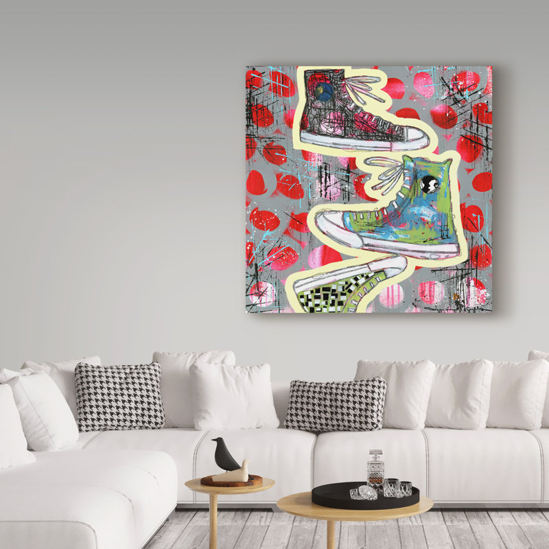 Art sur toile Huso «Sneaker Tower», H 14 po x l 14 po x P 2 po