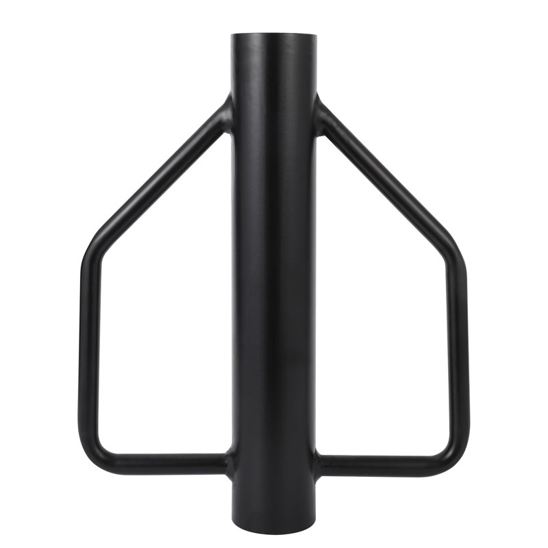 Enfonceur de poteaux en T de 3,6 kg (8 lb) - Enfonceur manuel robuste pour poteaux de clôture en métal, marteau à poignée pour poteaux en U et poteaux en bois (noir)