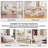 3 Piece Upholstered Modular Sectional Sofa Channel Tufted Couch Compression-1964989622